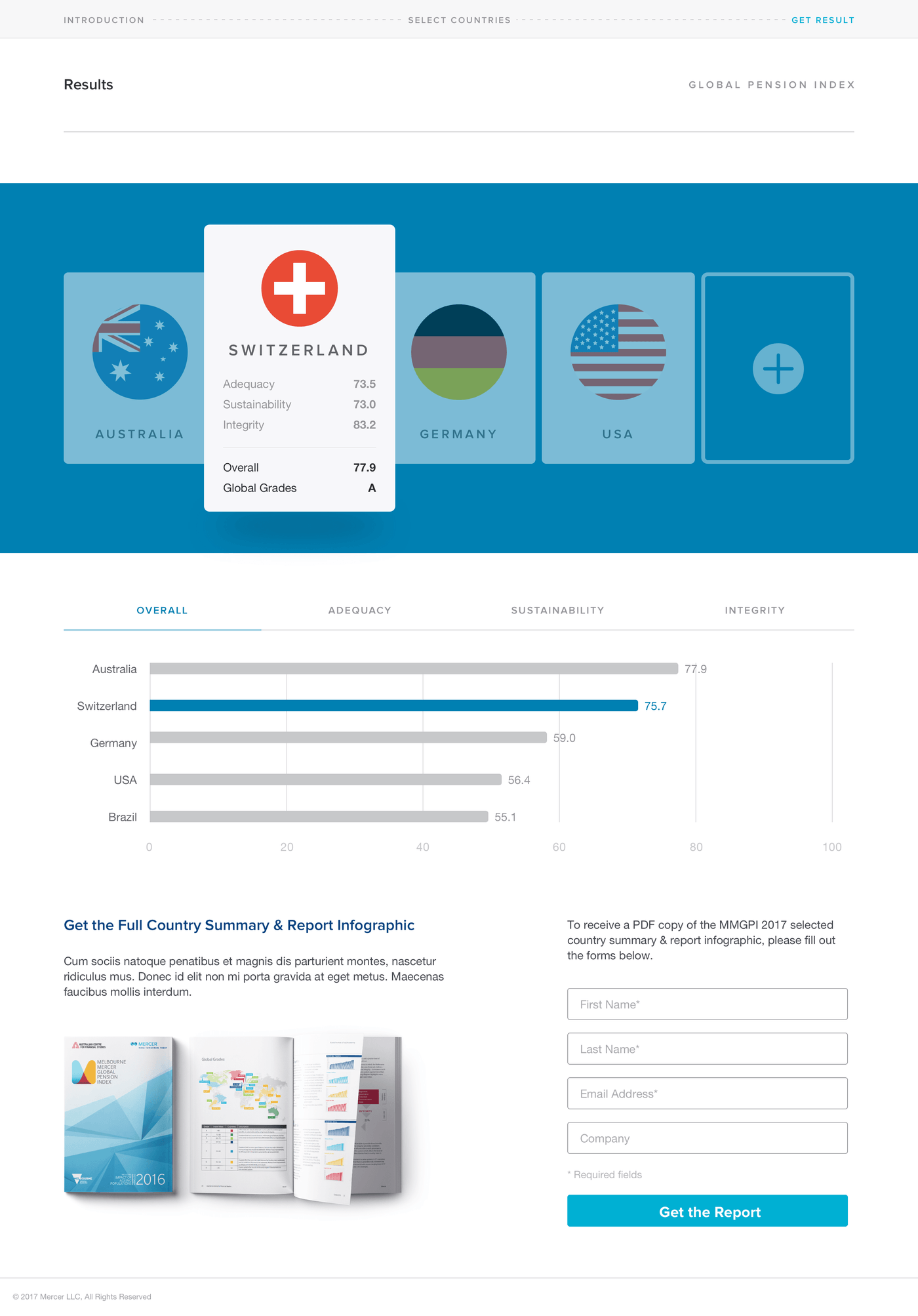 Result page