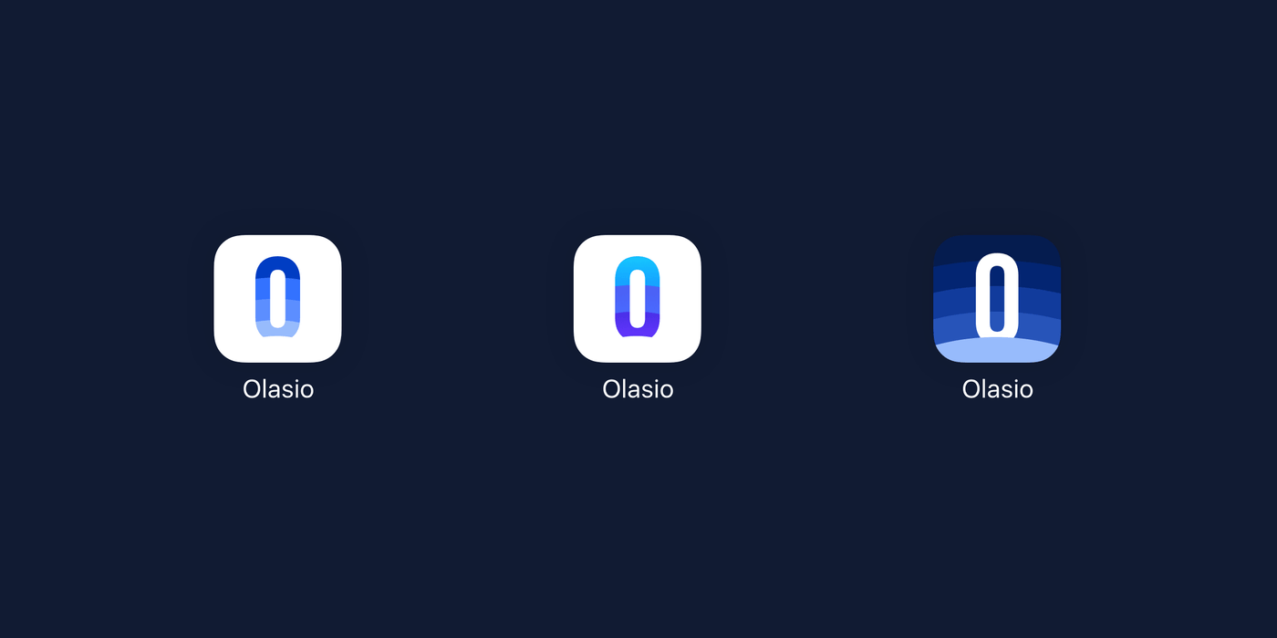 iOS app icon variations