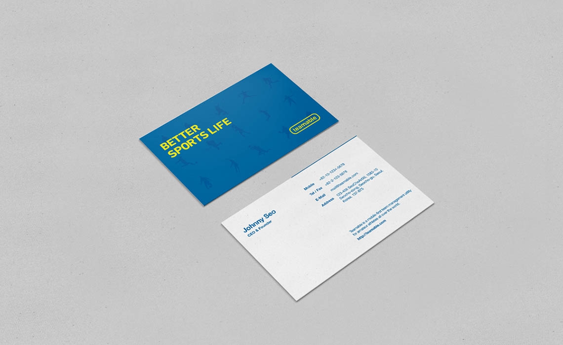 Business card mockup