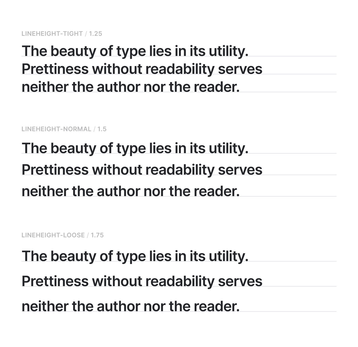 Text line heights